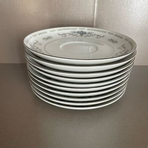 Wade Diane‎ Porcelain Plate Dish 6” Bread and Butter Set of 10 - Japanese Floral